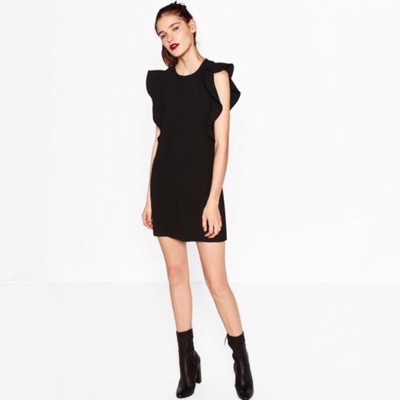 little black dress zara 2018
